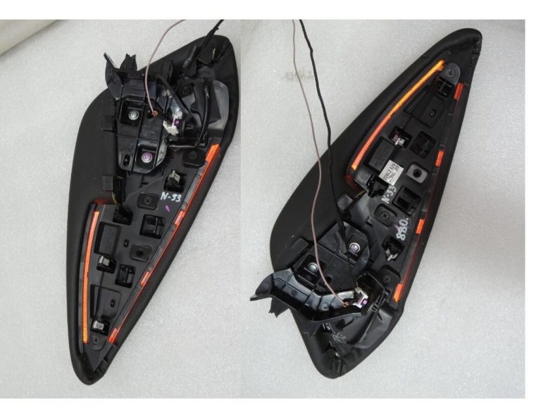 Nissan Qashqai J11 centrālās konsoles vāka komplekts priekšējais ar LED 969934EA0A