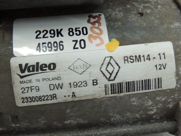 Renault Dacia Nissan 1.5dci starteris 233008223R