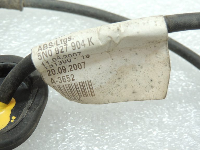 VW Tiguan 5N ABS vadu instalācija ātruma sensors aizmugurējais kreisais 5N0927904R