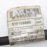 Oriģinālais Alfa Romeo Giulietta 940 alternatora kabelis 51910596, 519105960