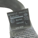 Renault Grand Scenic III Aizmugurējā drošības josta kreisā melna 888410017R