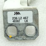 Alfa Romeo Giulietta 940 296 BIANCO GHIACCIO Kreisā augšējā durvju eņģe 50525347