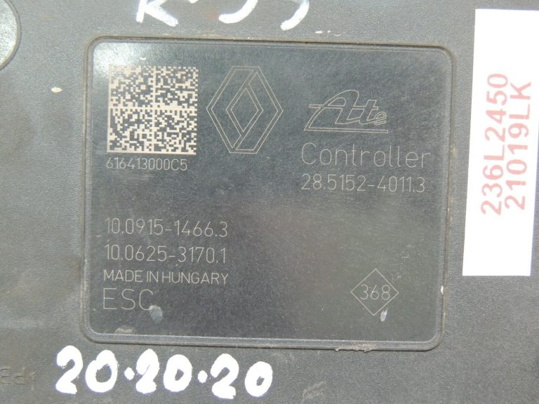 Renault Trafic III ABS sūkņa hidrauliskā bloka vadības bloks 476605919R 93457527