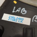 BMW X5 F15 aizmugurējo durvju apdare aizmugurējā labajā pusē BLACK 51627304606 7304606