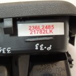 Peugeot 508 Aizmugurējā centrālā ventilācijas caurule Gaisa vads 96866080877 7591VG