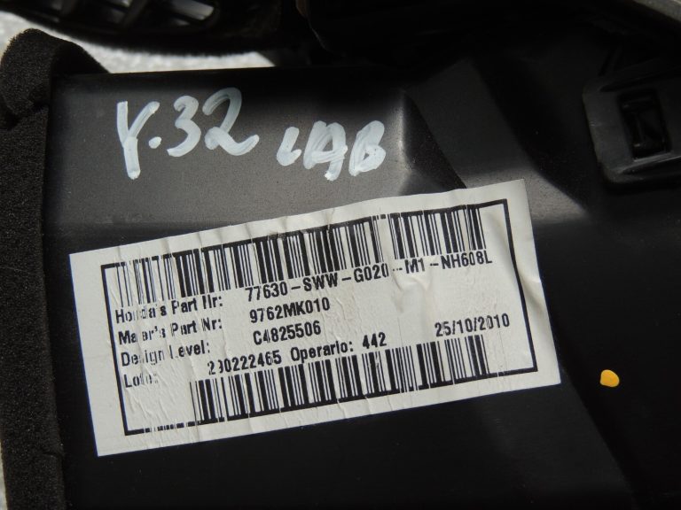 HONDA CR-V III MK3 Priekšējā labā ventilācijas caurule 77630-SWW-G02ZC