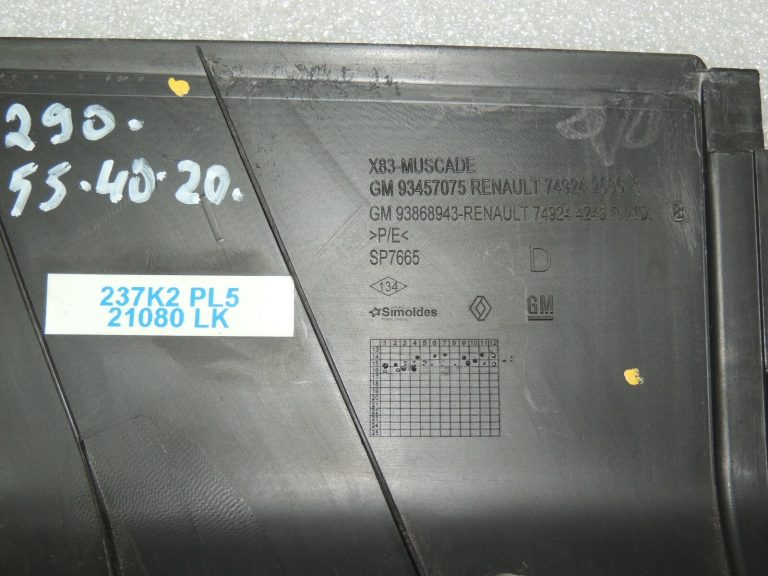Renault Trafic III Vivaro B Centrālais vāks 749244246R 93868943