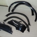 BMW X5 E70 riteņu arkas bampera pārsegs oglekļa melns metālisks 416