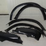 BMW X5 E70 riteņu arkas bampera pārsegs oglekļa melns metālisks 416