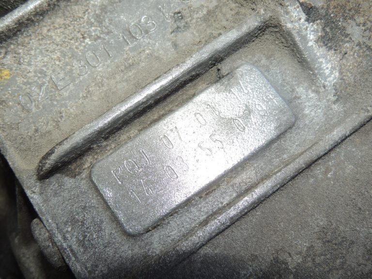 VAG Skoda VW DSG 6 PQJ DQ250 Sānu paneļa pārnesumkārbas korpuss 02E301103K