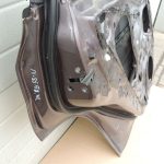 Nissan X-Trail T31 Aizmugurējās kreisās durvis Aizmugurējās kreisās durvis K55 Brūngani pelēks met.
