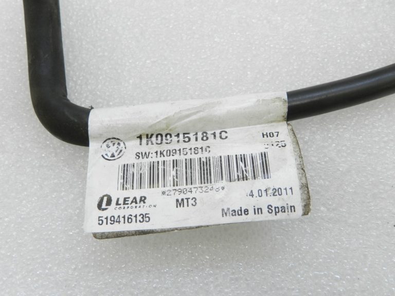 Oriģinālais VW Golf Mk6 Audi Seat Skoda akumulatora vadības bloks mīnus kabelis 1K0915181C