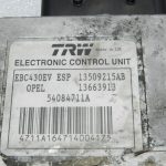 OEM Opel Vectra C ABS ESP sūkņa vadības bloks 13509215AB, 13663913, 13136694
