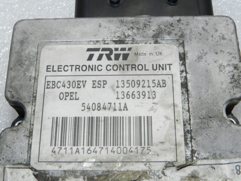 OEM Opel Vectra C ABS ESP sūkņa vadības bloks 13509215AB, 13663913, 13136694
