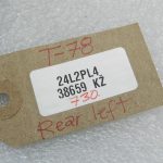 OEM Toyota Yaris IV aizmugurējo kreiso durvju blīvējums Gumijas blīvējums 62332K0010, 62332-K0010