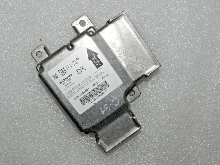 Opel Vectra C Signum gaisa spilvenu ECU vadības bloks 13170589 DX, 6235301