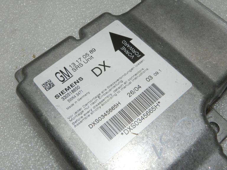 Opel Vectra C Signum gaisa spilvenu ECU vadības bloks 13170589 DX, 6235301