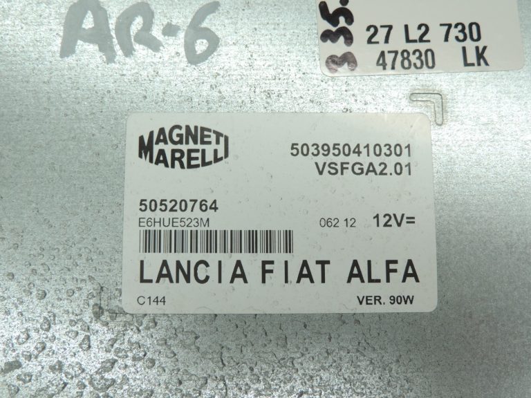 Alfa Romeo Giulietta 940 Fiat Chrysler vadības bloks 50520764 Filiāle Vadības bloks