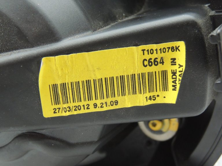 Oriģinālā aprīkojuma Alfa Romeo Giulietta 940 salona sildītāja ventilators T1009507L 77365569