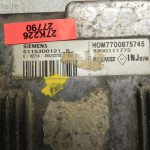 Renault Scenic I 1.6i 16v benzīna motora vadības bloks vadības bloks 7700111772
