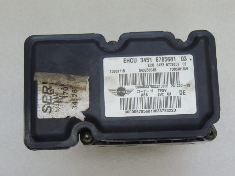 MINI R56 ABS bloka sūkņa vadības bloks 34506786224 6786224