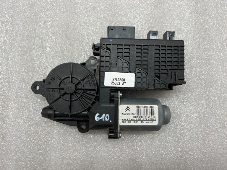 Citroen C4 Grand Picasso oriģinālais kreisais priekšējais loga motors 9682495680