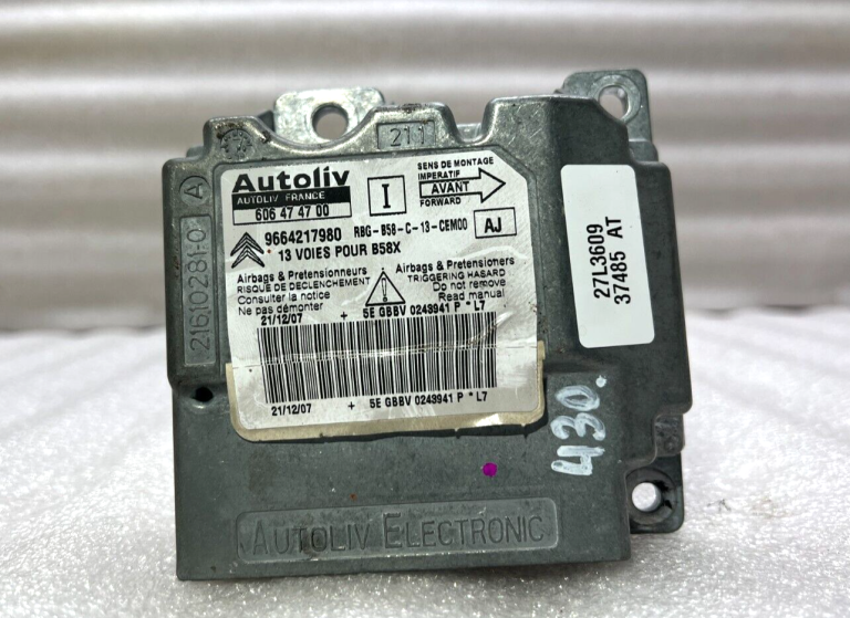 Citroen C4 Grand Picasso oriģinālais gaisa spilvenu vadības bloks vadības bloks 9664217980