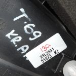 Oriģināls Toyota Yaris P13 aizmugurējais kreisais iekšējo durvju vāks 676740D030C0