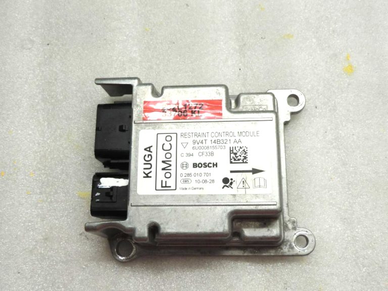 ar avārijas datiem Ford Kuga I gaisa spilvena vadības bloks 9V4T14B321AB ar avārijas datiem