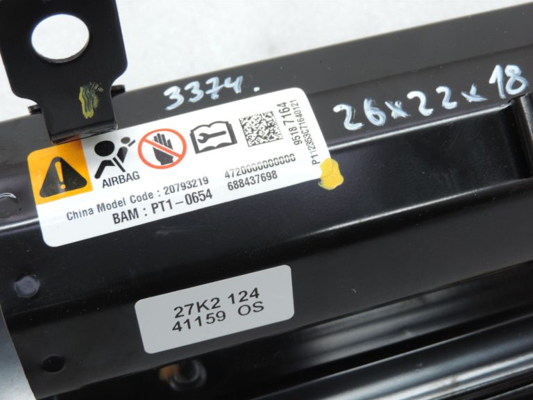 Opel Antara paneļa drošības modulis pasažiera pusē 95187164