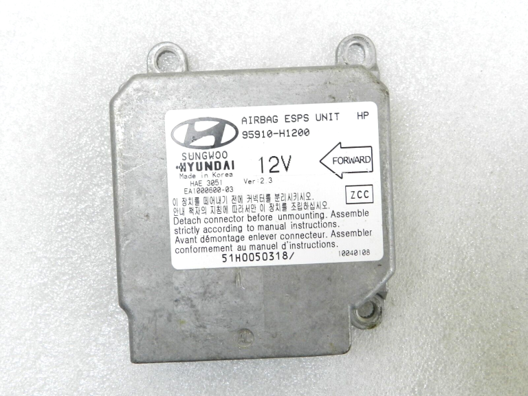 2004 Hyundai Terracan gaisa spilvenu vadības bloks ECU 95910H 1200, 95910H1200, 95910-H1200