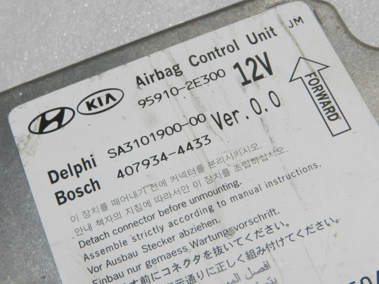 Hyundai Tucson JM (Mk1) Gaisa spilvenu vadības bloks ECU 95910-2E300, 959102E300