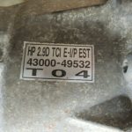 Hyundai Terracan 2.9 CRDi J3 pārnesumkārba Pārnesumkārba 47000H1071 Pārnesumkārba