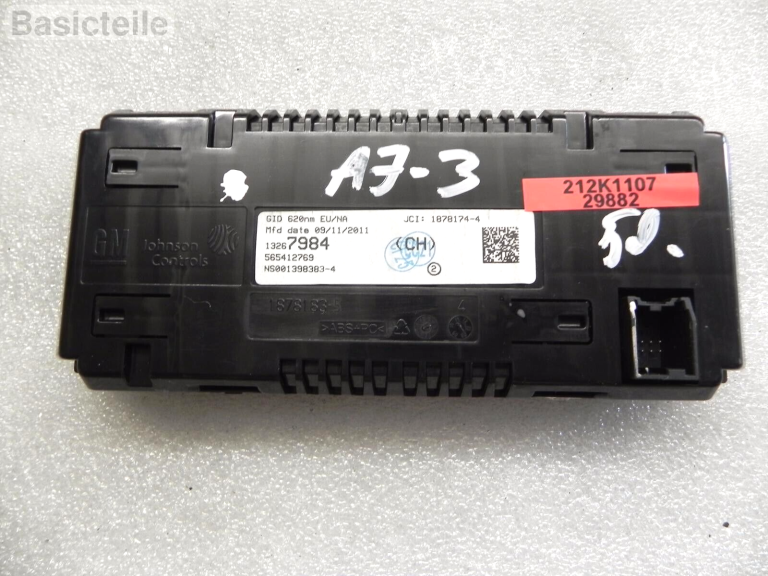 Opel Astra J displejs Infodisplejs 13267984 22858076