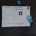 Opel Astra J kombi aizmugurējo durvju bagāžas nodalījuma paklājs 13322491 bez roktura