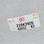 Oriģināls AlfaRomeo Giulietta 940 aizmugurējais jumta rokturis pa labi melns 156093680