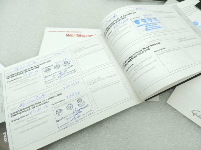 Oriģināls Alfa Romeo Giulietta 940 Īpašnieka Rokasgrāmata Komplekts Vācu valodā
