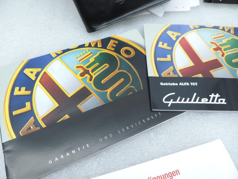 Oriģināls Alfa Romeo Giulietta 940 Īpašnieka Rokasgrāmata Komplekts Vācu valodā