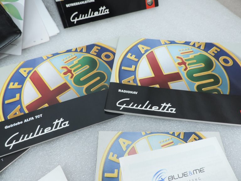 Oriģināls Alfa Romeo Giulietta 940 Īpašnieka Rokasgrāmata Komplekts Vācu valodā