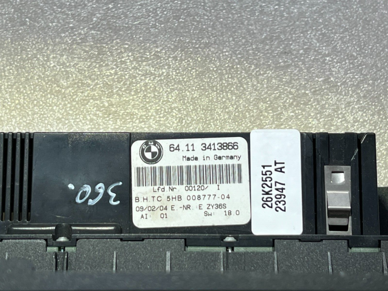 BMW X3 E83 Temperatūras Ac klimata kontroles panelis Automātiskā vienība Oriģināls