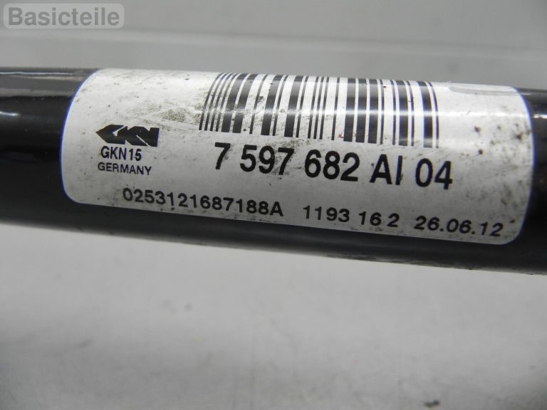 Oriģinālais BMW F20 F20 F21 F30 F32 Aizmugurējā labā piedziņas vārpsta 8680348