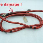 BMW 3 E46 M3 kabriolets akumulatora pozitīvais kabelis ar ugunsgrēka bojājumiem 61127893031 7894511