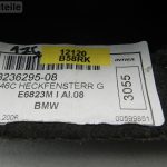 BMW M3 E46 Kabriolets 3.2i aizmugurējais aizmugurējā stikla vāks 8236295 Apdares panelis apakšējais