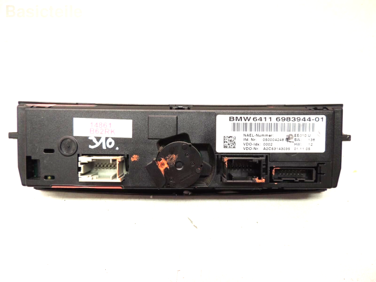 BMW 1. sērijas E81 E82 E87 E87 E88 3. sērijas E90 E91 E92 E93 Klimata kontroles panelis Apkures kontroles panelis