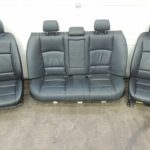 BMW 5. sērijas F10 sedana ādas sēdekļi pilnībā melni no britu automašīnas 🚨 RHD 🚨