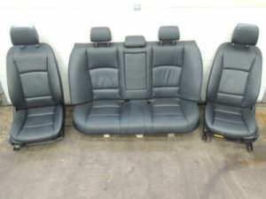 BMW 5. sērijas F10 sedana ādas sēdekļi pilnībā melni no britu automašīnas 🚨 RHD 🚨