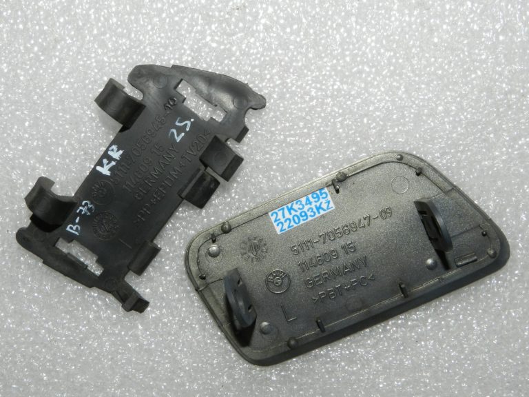 BMW E60 E61 priekšējo lukturu mazgātāja vāks kreisais Olivīna metālika 51117056947