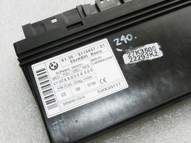 BMW E60 E63 E6x virsbūves modulis KBM Basis BCM modulis 61359114447, 61359176076