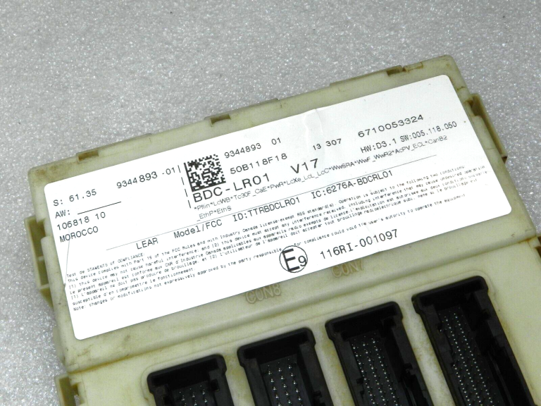 BMW X5 F15 F16 Body Domain Controller BDC vadības bloks 61355A20547