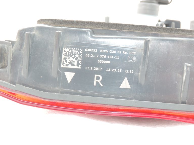 Oriģinālais BMW 5. sērijas G30 pirms LCI aizmugurējais aizmugurējais lukturis pa labi GETESTED 63217376474